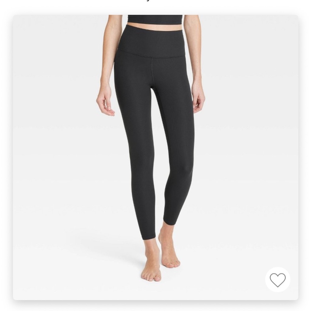 ALL IN MOTION Soft High-Rise Ribbed Everyday Leggings 7/8 Length